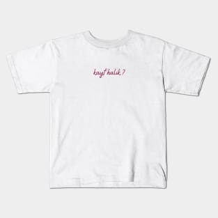 Kayf Halik - maroon red Kids T-Shirt